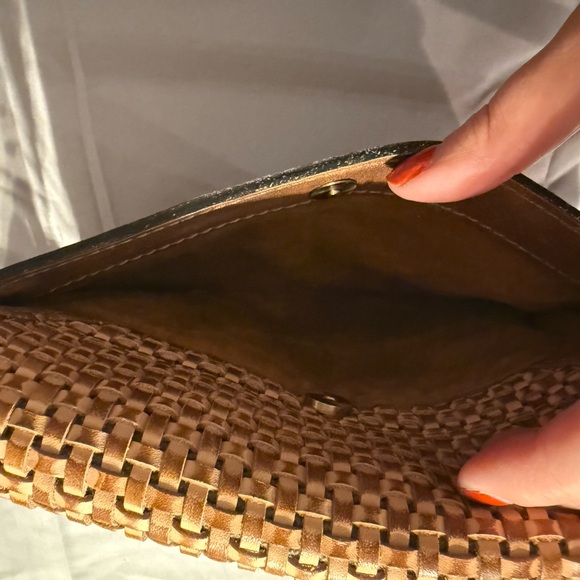 Patricia Nash Brown Woven Leather Crossbody Bag Trendy - Picture 6 of 9